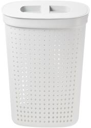 NHG IRIS Seoul Oval ovális szennyeskosár tetővel 61 literes, fehér 60310800 (60310800) - officedepot