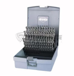 RUKO 214218RO Csigafúró készlet DIN 338 N típus HSS-G 41 részes (214218RO)
