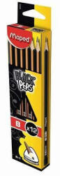 Maped Black Peps Háromszög Grafitceruza B - 12 db (CRW-IMA850024)