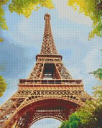 Pixel szett 16 normál alaplappal, színekkel, Eiffel-torony (816207) (PXL-SZETT-816207)