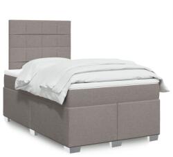 vidaXL tópszínű szövet rugós ágy matraccal 120 x 190 cm (3290431)