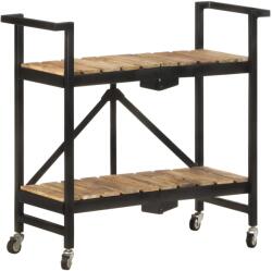 vidaXL tömör mangófa zsúrkocsi 87 x 36 x 81 cm (321710)