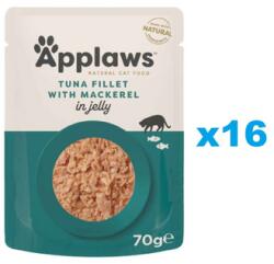Applaws Cat Tonhalfilé makrélával zselében 16x70 g