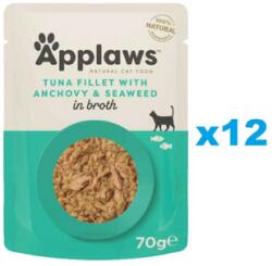 Applaws Cat Tonhalfilé egész szardellával húslevesben 12x70 g
