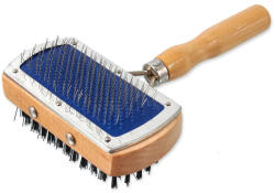 Dog Fantasy Brush Dog Fantasy sârmă/nailon pătrat cu două fețe 17cm (454-510063)