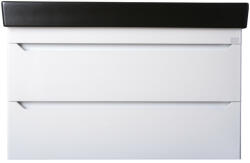TMP SHARP 100 fali fürdőszobabútor - CeraStyle SHARP FEKETE mosdóval - 100 x 48 cm (400867VB012A32U05) - pepita
