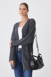 Medicine cardigan din amestec de lana culoarea gri, călduros ZBYH-SWD504_90M