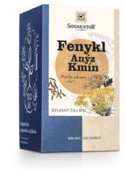 SONNENTOR BIO édeskömény-ánizs-kömény gyógynövény tea 18x1, 7g