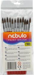 Nebulo Ecset 10-es festett nyéllel 12 db/csomag, (HE-1-10-F) (HE110F)