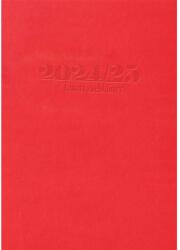 Realsystem Tanári Határidőnapló, A5, műbőr, 150mm, x210mm, fehér lapokkal, (piros) 2024/2025, (1246117) (19090)