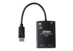ATEN Switch KVM Aten VS92DP 2-Port True 4K DisplayPort MST Hub (VS92DP-AT) - vexio