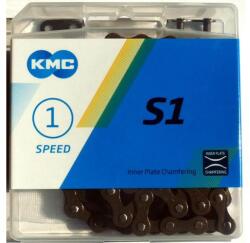 KMC S1 Wide single speed kerékpár lánc, 1s (1/8 col), 112 szem, barna, OEM kiszerelés