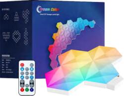 LEDISSIMO Digitális RGB HEXALED szett , 10 db-os , távirányítóval, USB , RGB + IC (digitális) , dimmelhető , WIFI/Bluetooth , TUYA , LEDISSIMO AMBIENT LIGHT (421160)