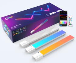 LEDISSIMO LED lámpa szett , 9 db , távirányítóval , RGB + IC (digitális) , dimmelhető , USB , WIFI/Bluetooth , TUYA , LEDISSIMO AMBIENT LIGHT (421177)