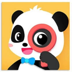 SMT Pictură după numere pe pânză 20x20cm Panda (1008623) Carte de colorat