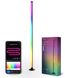 LEDISSIMO LED lámpatest , állólámpa , 135 cm, távirányítóval , RGB + IC (digitális) , zenére reagáló , USB, WIFI/Infravörös , TUYA kompatibilis , LEDISSIMO AMBIENT LIGHT (421122)