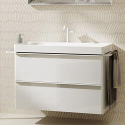 Hansgrohe Xelu Q Mosdószekrény mosdóhoz 980/475 két fiókkal, matt fehér fogantyú/magasfényű fehér 54031700 (54031700)