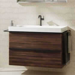 Hansgrohe Xelu Q Mosdószekrény mosdóhoz 980/475 két fiókkal, matt fekete fogantyú/sötét dió 54034670 (54034670)