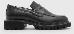 AllSaints bőr mokaszin Lola Loafer fekete, női, platformos, WF774Z - fekete Női 41