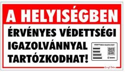Gungl dekor Piktogram A helyiségben érvényes védettségi igazolvánnyal tartózkodhat "E (000/750) - nyomtassingyen