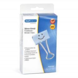 Rapesco Bindercsipesz, 32mm, "Fun", RAPESCO, világoskék, 20db/bliszt (1353) - nyomtassingyen