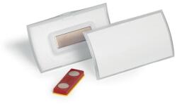 Durable Névkitűző, mágnessel, elfordulásgátlóval, 75x40mm, DURABLE "CLICK FOLD", 10db/cs (825919) - nyomtassingyen