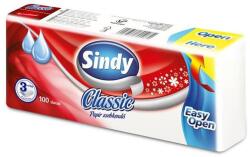  Papír zsebkendő, 3 rétegű, 100 db, "Sindy", classic (KPC31001737) - nyomtassingyen