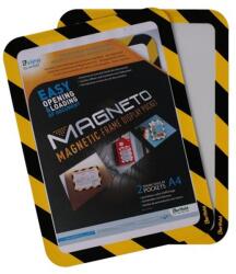 Tarifold Mágneses tasak, mágneses háttal, A4, TARIFOLD "Magneto Safety", sárga-fekete, 2db/cs (F194924) - nyomtassingyen