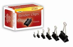  Bindercsipesz, 15mm, fekete, 12db/cs (HFC0832) - nyomtassingyen
