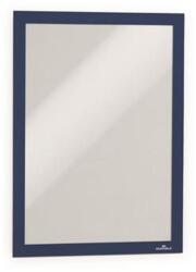 Durable Mágneses tasak, A4, öntapadó háttal, DURABLE "DURAFRAME®", sötétkék, 2db/cs (487207) - nyomtassingyen