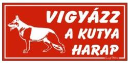 Gungl dekor Piktogram Vigyázz a kutya harap! piros (000/ 470P) - nyomtassingyen