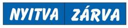 Gungl dekor Piktogram Nyitva-zárva (kétold. tábla) kék (016/ K) - nyomtassingyen