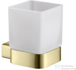 AREZZO design MONO üveg pohár tartó, szálcsiszolt arany AR-120131BG (AR-120131BG)