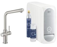 GROHE Blue Home L-kifolyós kezdőkészlet, SuperSteel (GR-31454DC1)