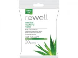 Rewell Sensitive Cleansing Wipes nedves törlőkendők 20db