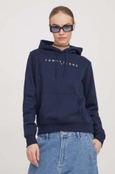 Tommy Hilfiger felső sötétkék, női, nyomott mintás, kapucnis, DW0DW17324 - sötétkék M