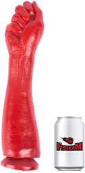 Fisteam FIST WITH FRONT - érzéki, piros maszturbátor (34 x 8, 5 cm)