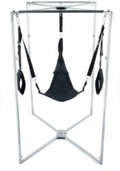 Mr Sling Pack Kit Sling Tissu Triangle Fekete, Szürke Kerettel - Prémium Intim Támogatás Nőknek - szexvital