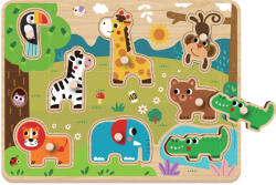 2Kids Toys Fa gyerek puzzle Szafari 9 db (2D33842)
