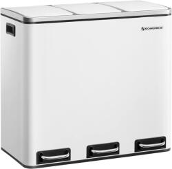 SONGMICS Szelektív szemeteskuka 3x18L, fehér (LTB54WT)