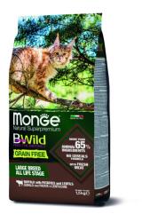 Monge BWild Grain Free száraztáp nagytestű macskáknak - bölény, burgonya, lencse 1.5 kg