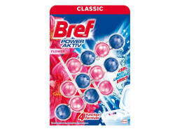 Bref Power Aktiv WC frissítő 3X50g - Virág