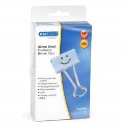 Rapesco Bindercsipesz, 32mm, "Fun", RAPESCO, világoskék, 20db/bliszt (1353)