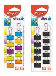 Maped Bindercsipesz, 19mm, MAPED, vegyes színek, 10db/bliszt (036102) - tonerpiac