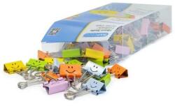 Rapesco Bindercsipesz, 19mm, RAPESCO, "Fun", vegyes színek, 80db/bliszt (1428)