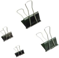Bindercsipesz, 19mm, fekete, 12db/doboz (HFC0381/12357) - tonerpiac