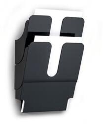Durable Prospektustartó, fali, álló, A4, DURABLE "FLEXIPLUS 2", fekete (1709008060)