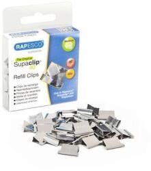 Rapesco Utántöltő kapcsok, rozsdamentes acél, RAPESCO, "Supaclip 40" ezüst, 200db/doboz (CP20040S) - tonerpiac
