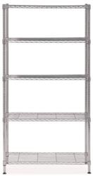 Alba Polcrendszer, fém, 5 polc, 200x90x35 cm, ALBA (MOBI5M)