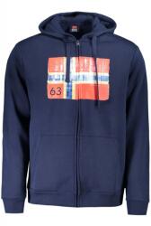 Norway Hanorac cu fermoar barbati, cu 2 buzunare exterioare, cu imprimeu cu logo, Regular fit, bleumarin (FI-849444_BLNAVY_XL)